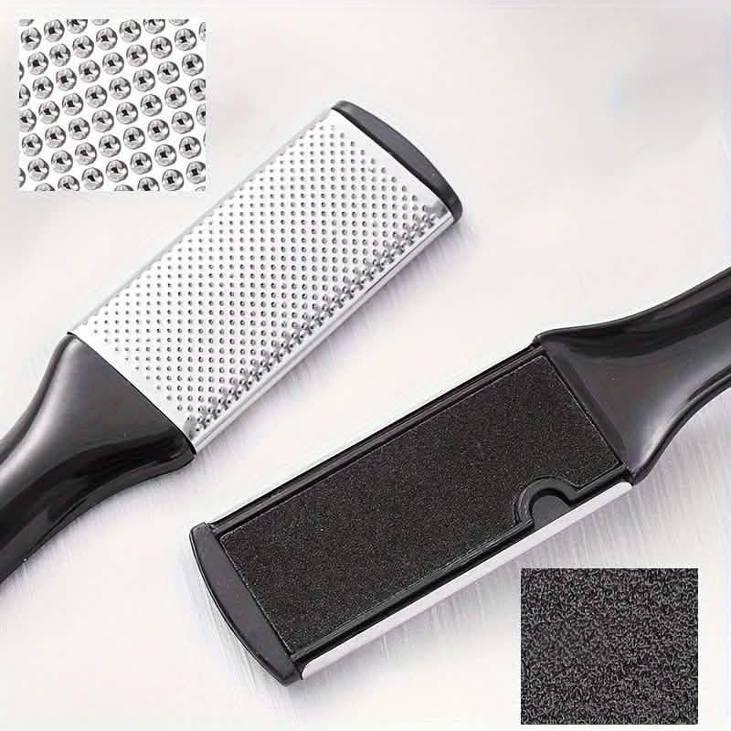 4-Piece Stainless Steel Foot File Set – Callus & Dead Skin Remover by DailySale