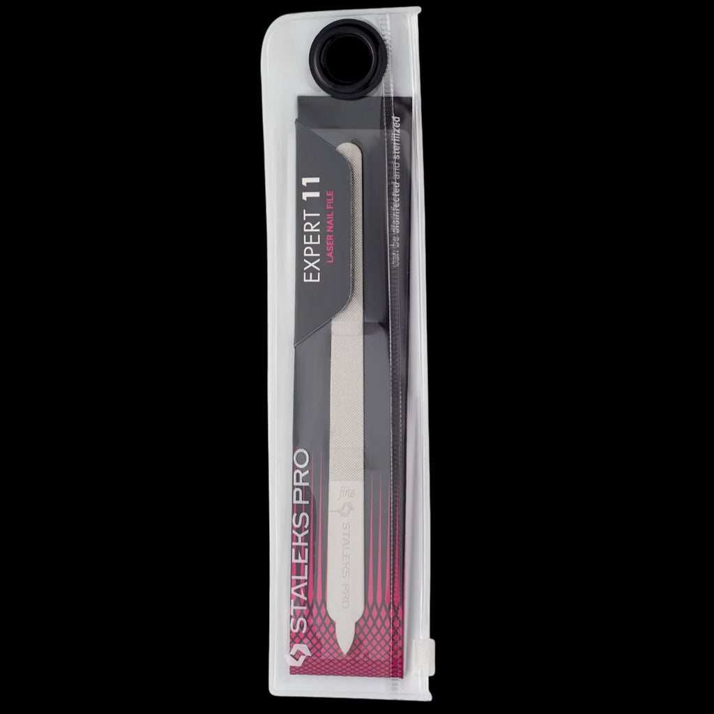 Laser Nail File EXPERT 11 155 mm (Straight With Handle) FE-11-155 -STALEKS by kvadrat store