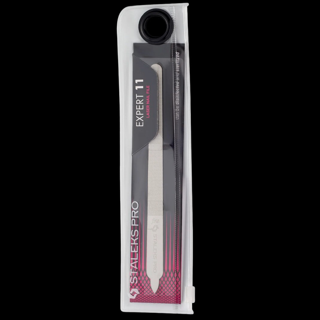 Laser Nail File EXPERT 11 155 mm (Straight With Handle) FE-11-155 -STALEKS by kvadrat store