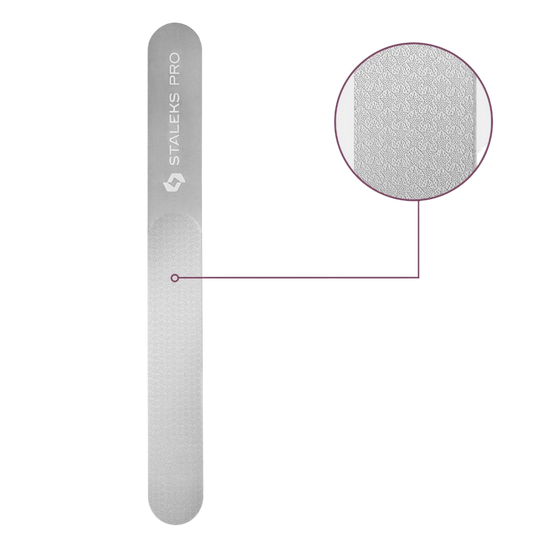 Laser Nail File EXPERT 11 165 mm (Wide Straight With Handle)  FE-11-165 -STALEKS