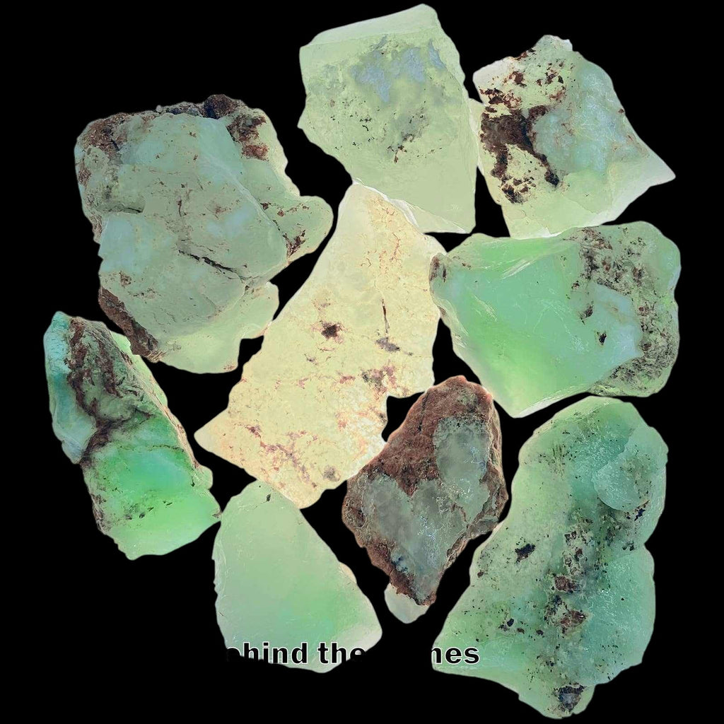 Rough White Lime Chrysoprase – Raw Stone from Indonesia