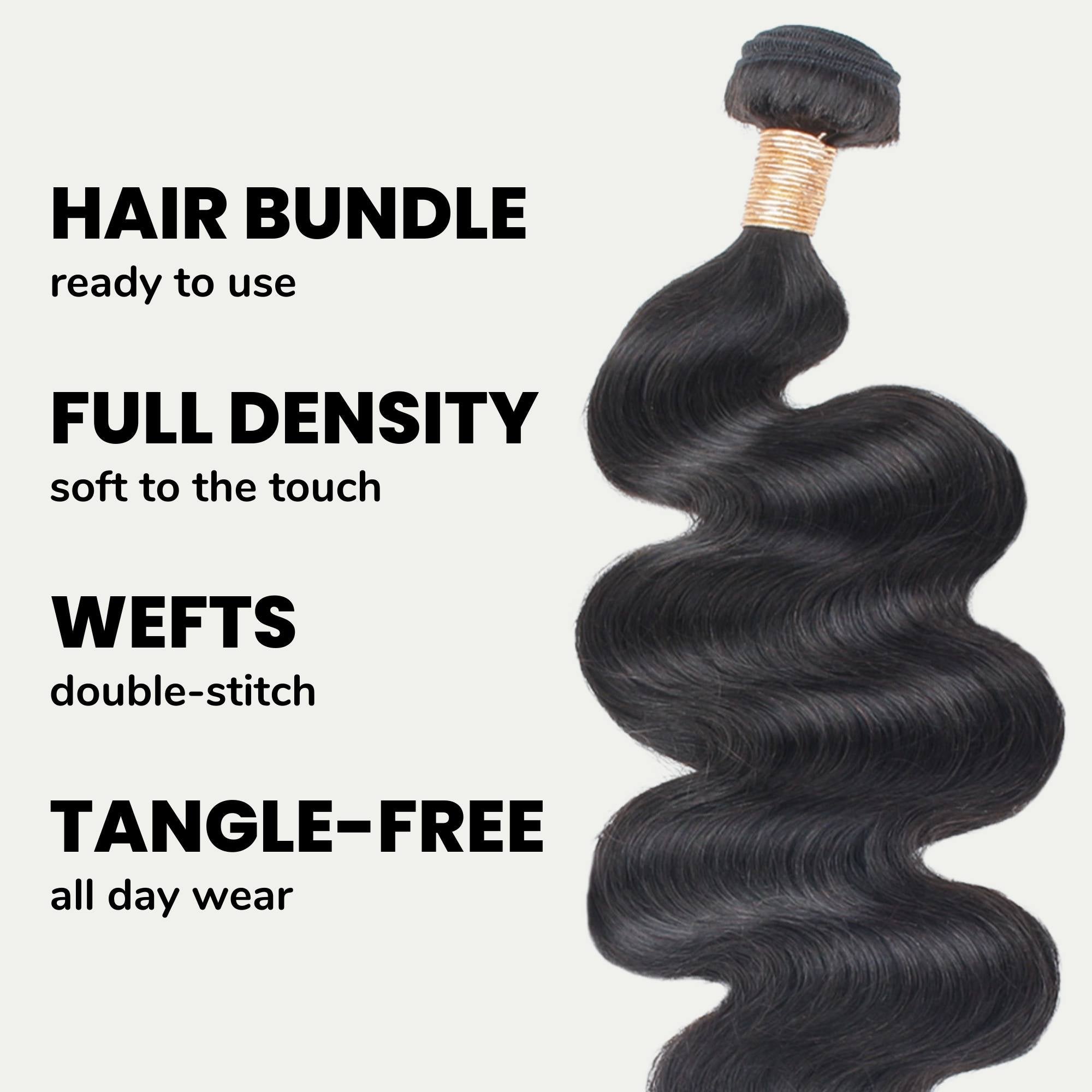 Brazilian Body Wave 100% Human Hair Bundles by Private Label