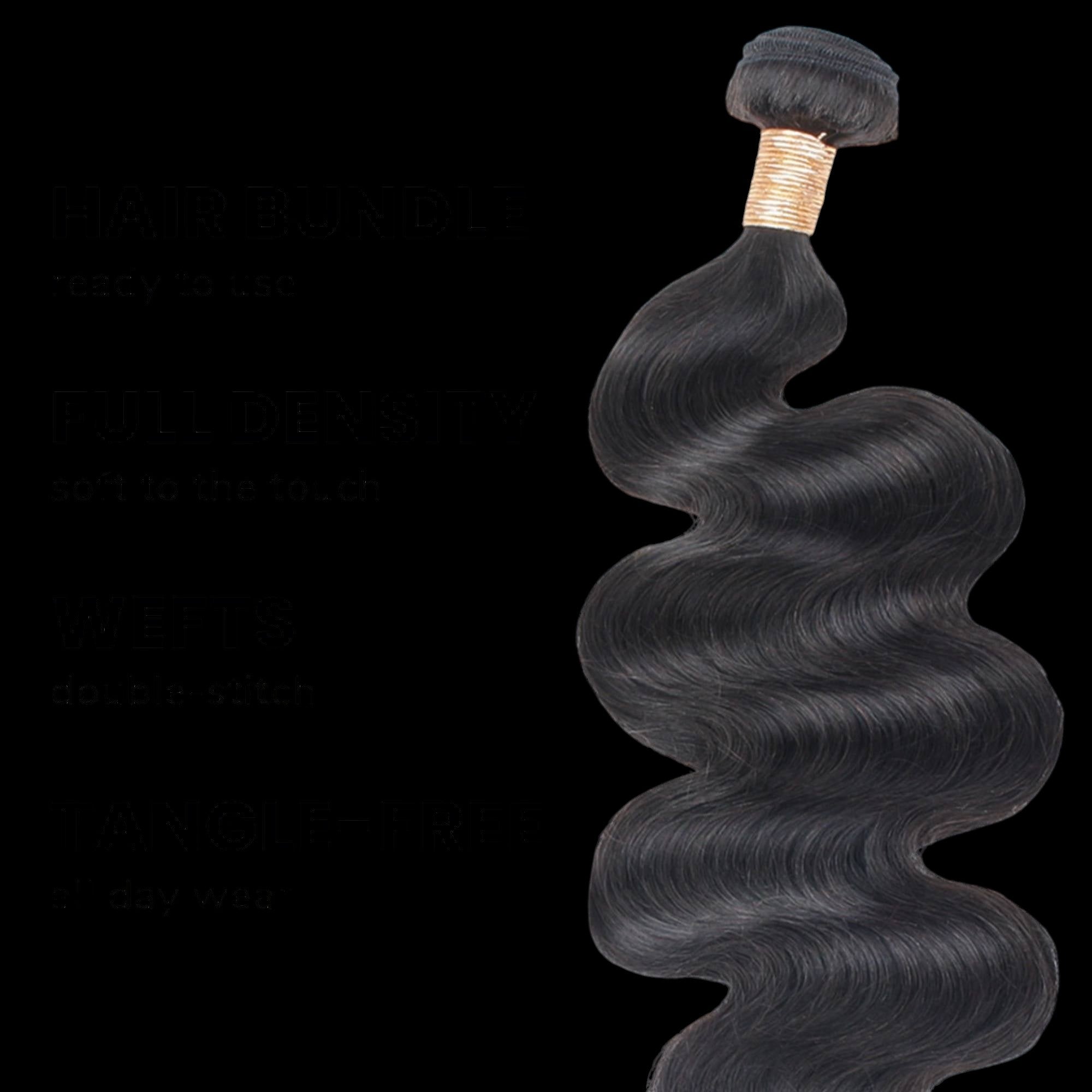 Brazilian Body Wave 100% Human Hair Bundles by Private Label