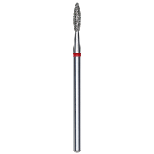 DIAMOND NAIL DRILL BIT, "FLAME", RED, HEAD DIAMETER 2.1/8MM (FA10R021/8) - STALEKS™