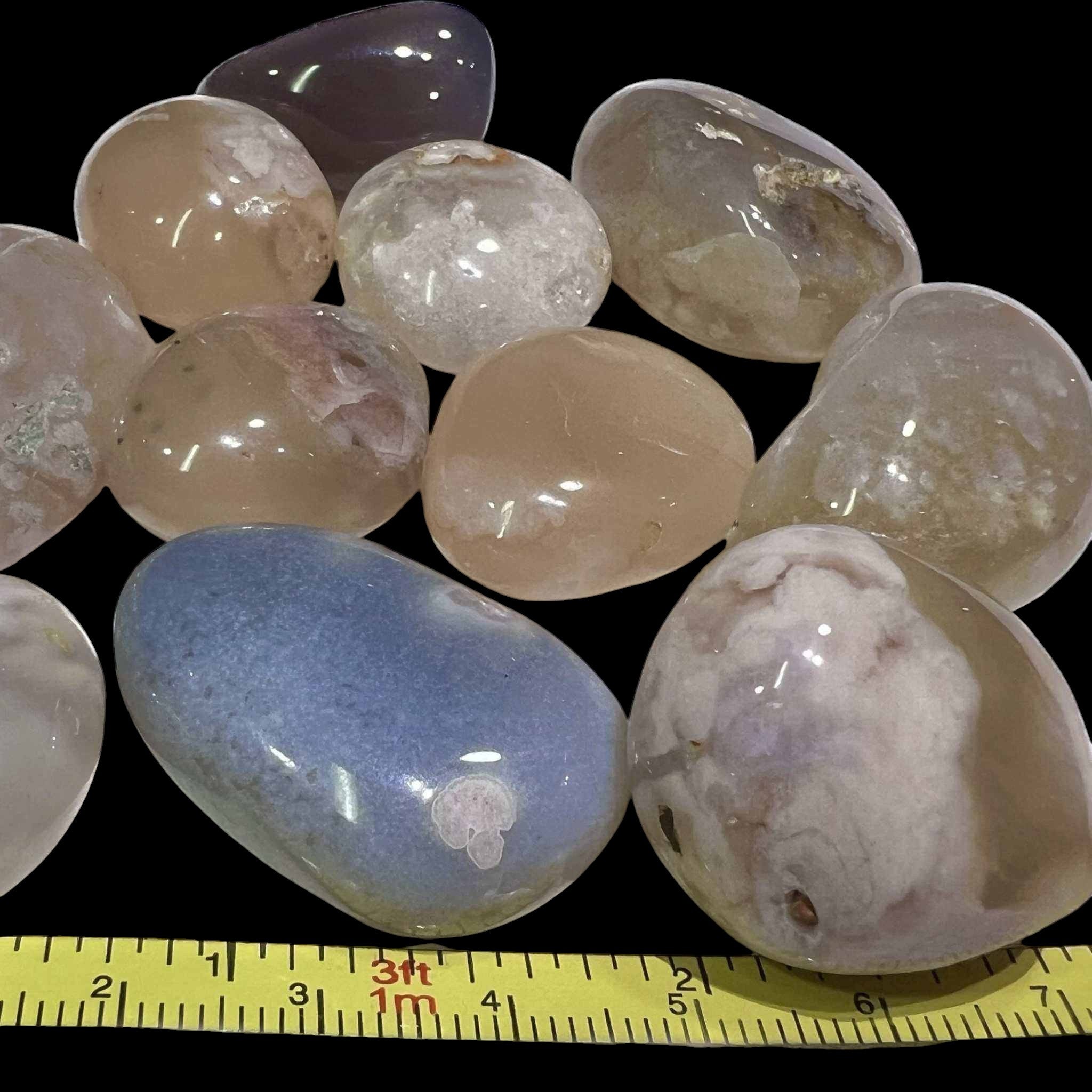 Flower Agate Tumbled Pocket Stone