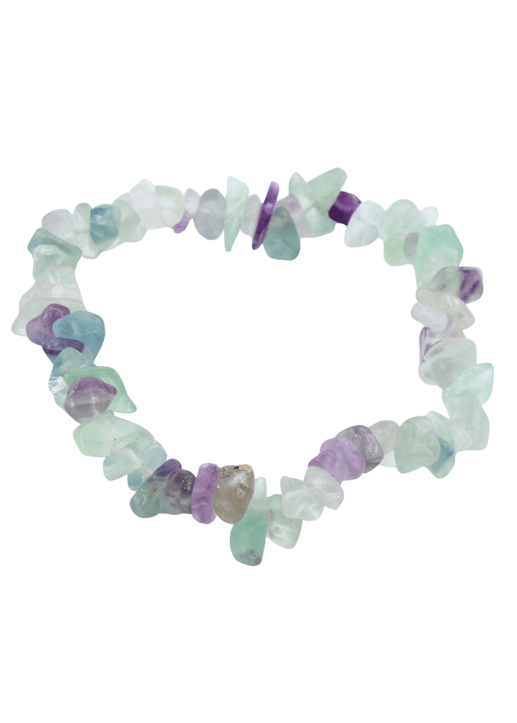 Fluorite Chip Stretch Bracelet