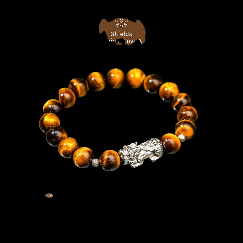 Fortune Flows - Tiger’s Eye & Pixiu Bracelet by Conscious Items