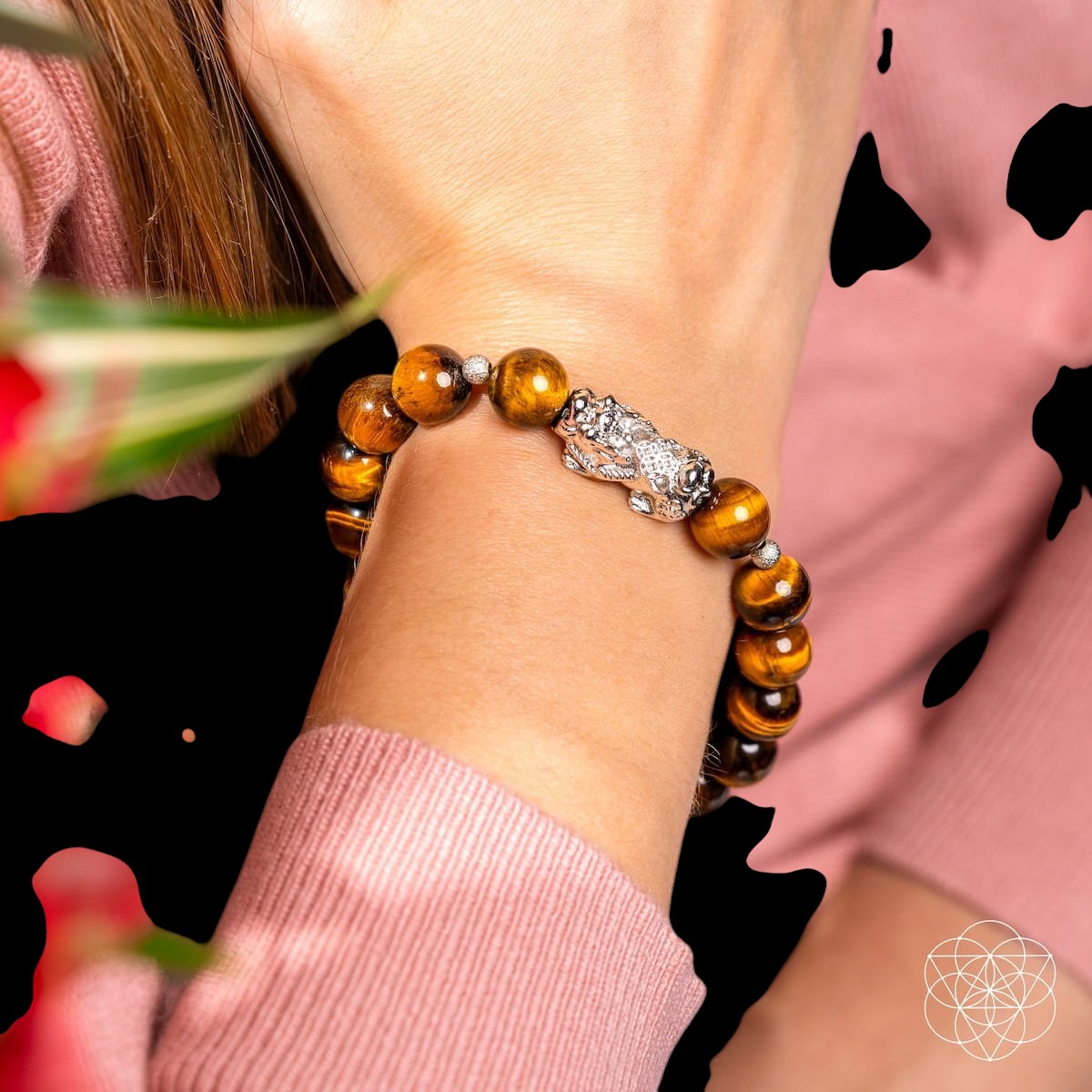 Fortune Flows - Tiger’s Eye & Pixiu Bracelet by Conscious Items
