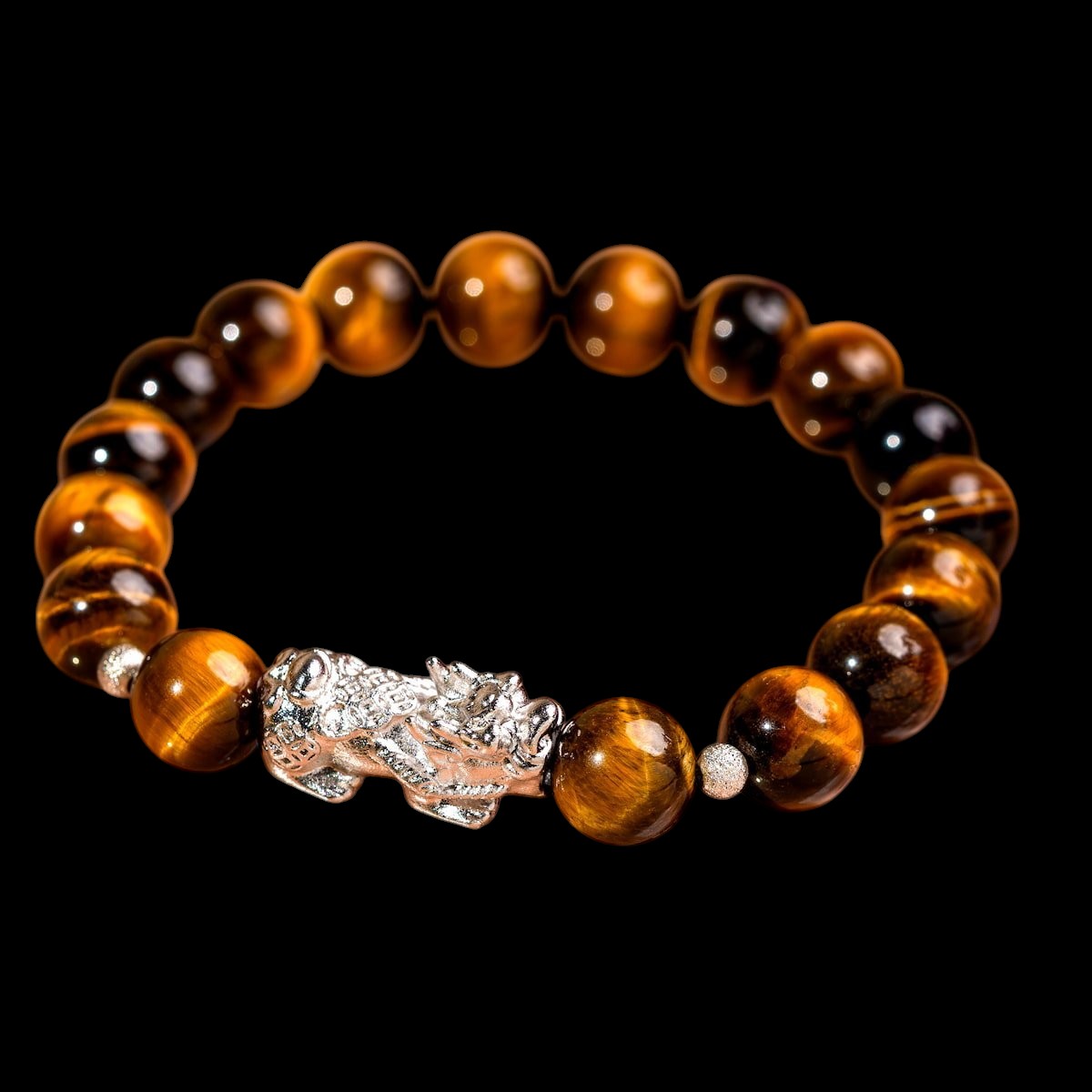 Fortune Flows - Tiger’s Eye & Pixiu Bracelet by Conscious Items