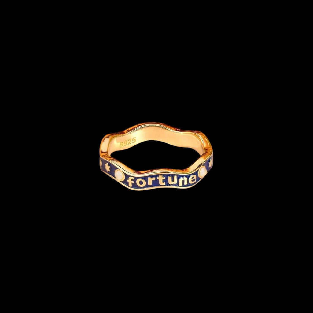Fortune Magnet - Aquamarine Ring of Prosperity by Conscious Items