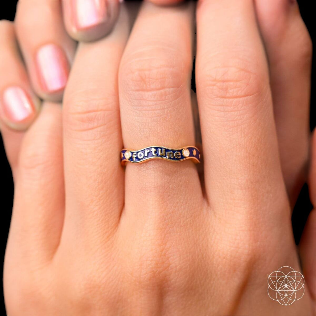 Fortune Magnet - Aquamarine Ring of Prosperity by Conscious Items