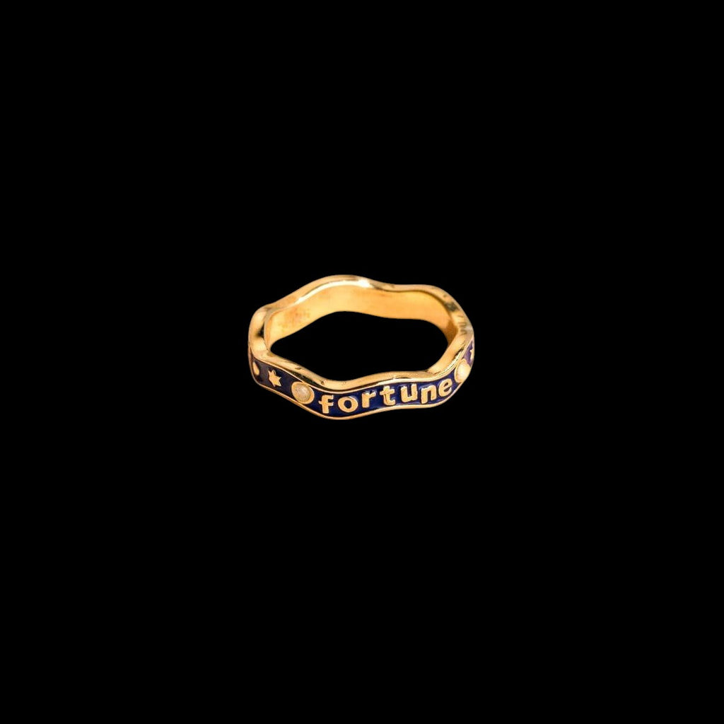 Fortune Magnet - Aquamarine Ring of Prosperity by Conscious Items