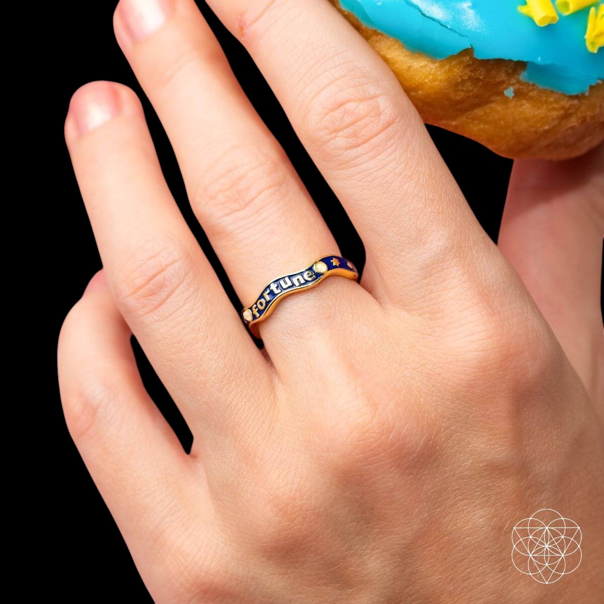 Fortune Magnet - Aquamarine Ring of Prosperity by Conscious Items