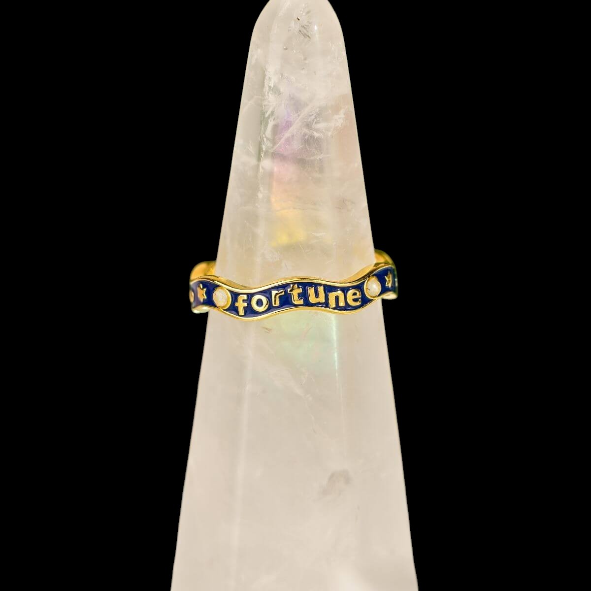 Fortune Magnet - Aquamarine Ring of Prosperity by Conscious Items