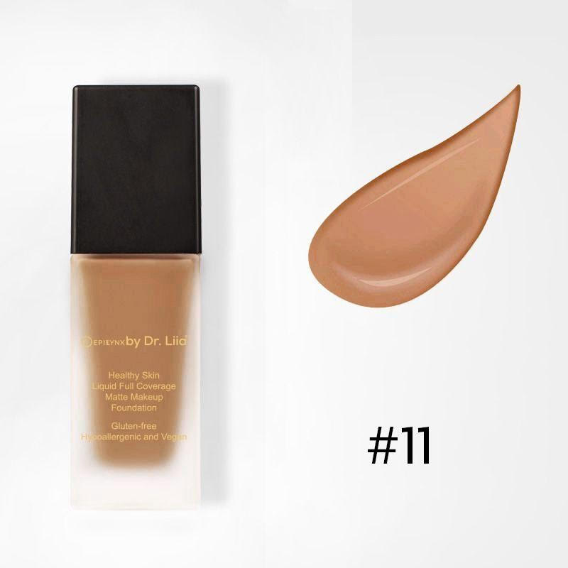 Healthy Skin Full Coverage Matte Foundation with SPF 30 – Vegan, Gluten-Free & Hydrating by EpiLynx