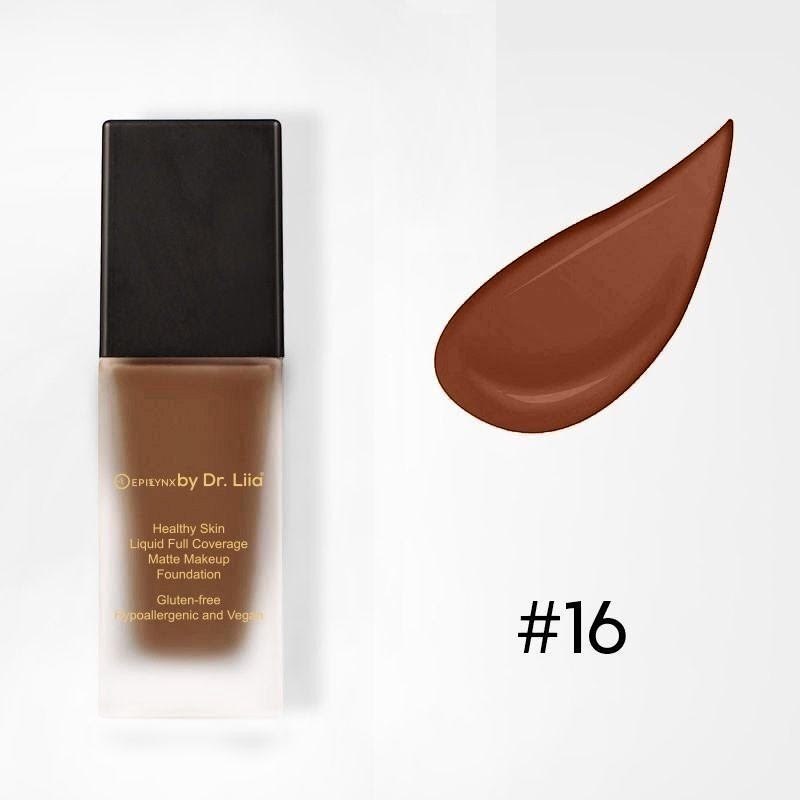 Healthy Skin Full Coverage Matte Foundation with SPF 30 – Vegan, Gluten-Free & Hydrating by EpiLynx