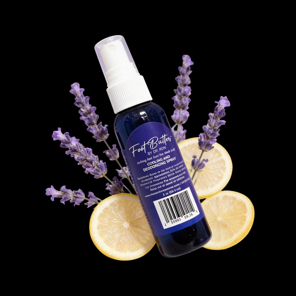 Lavender Cooling & Deodorizing Foot Spray – 2 oz Freshness & Odor Control by Foot Butter by Dr Ron