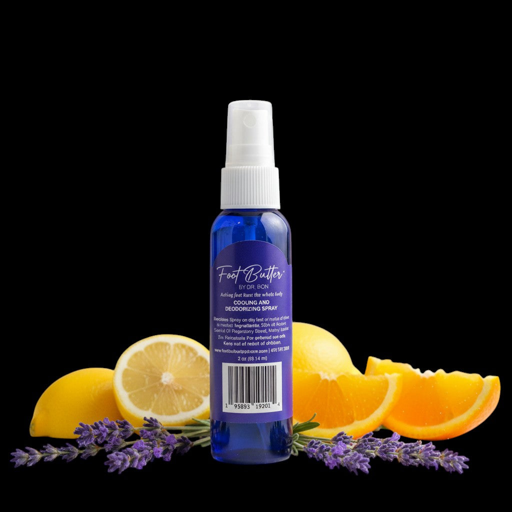 Lavender Cooling & Deodorizing Foot Spray – 2 oz Freshness & Odor Control by Foot Butter by Dr Ron