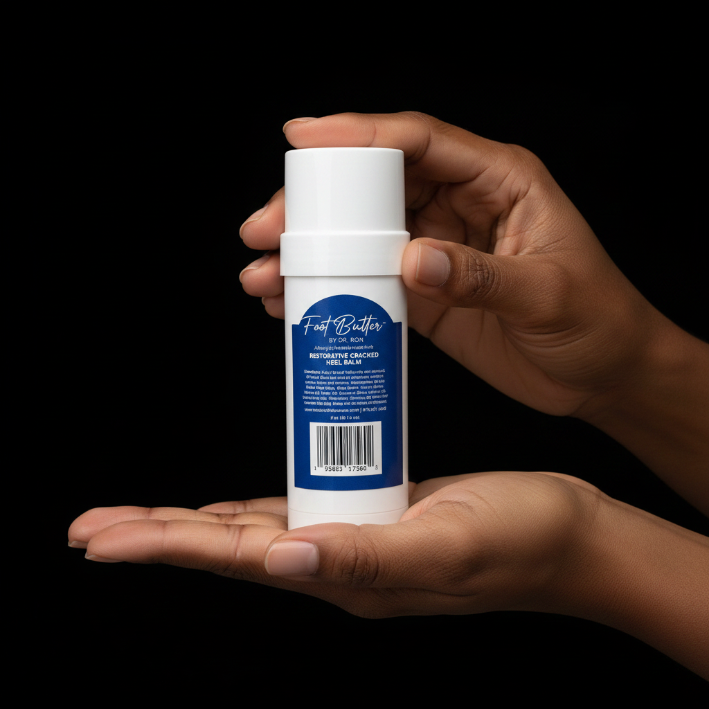 2 oz Cracked Heel Repair Balm – Restorative Moisturizer for Dry, Cracked Feet by Foot Butter by Dr Ron