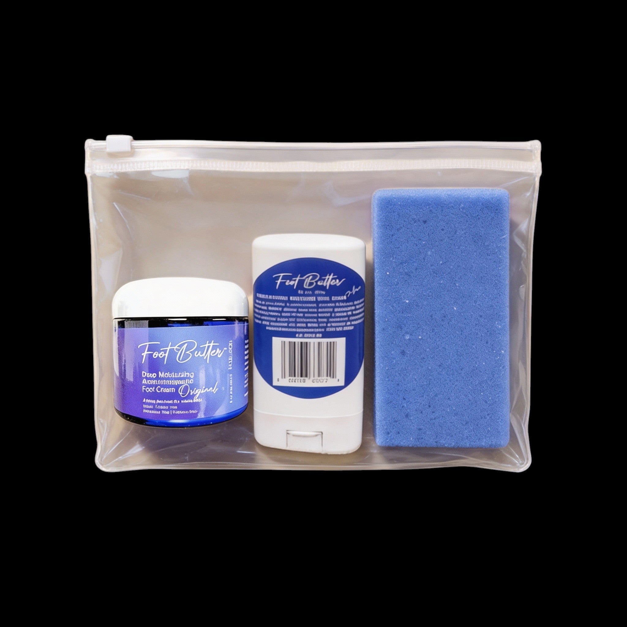 Foot Butter Travel Set – Mini Moisturizers & Pumice Scrub by Foot Butter by Dr Ron