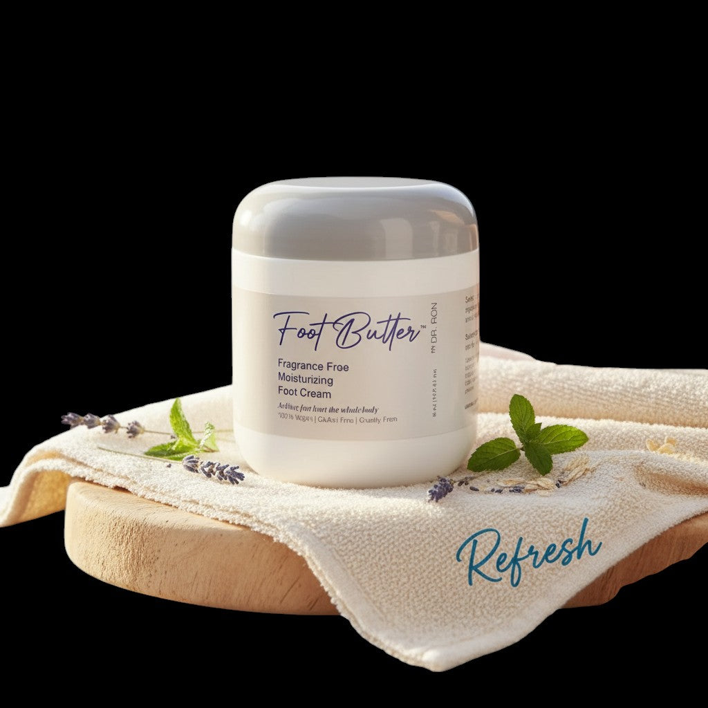 Fragrance-Free Foot Butter Massage Cream – Deep Moisture for Dry, Sensitive Feet by Foot Butter by Dr Ron