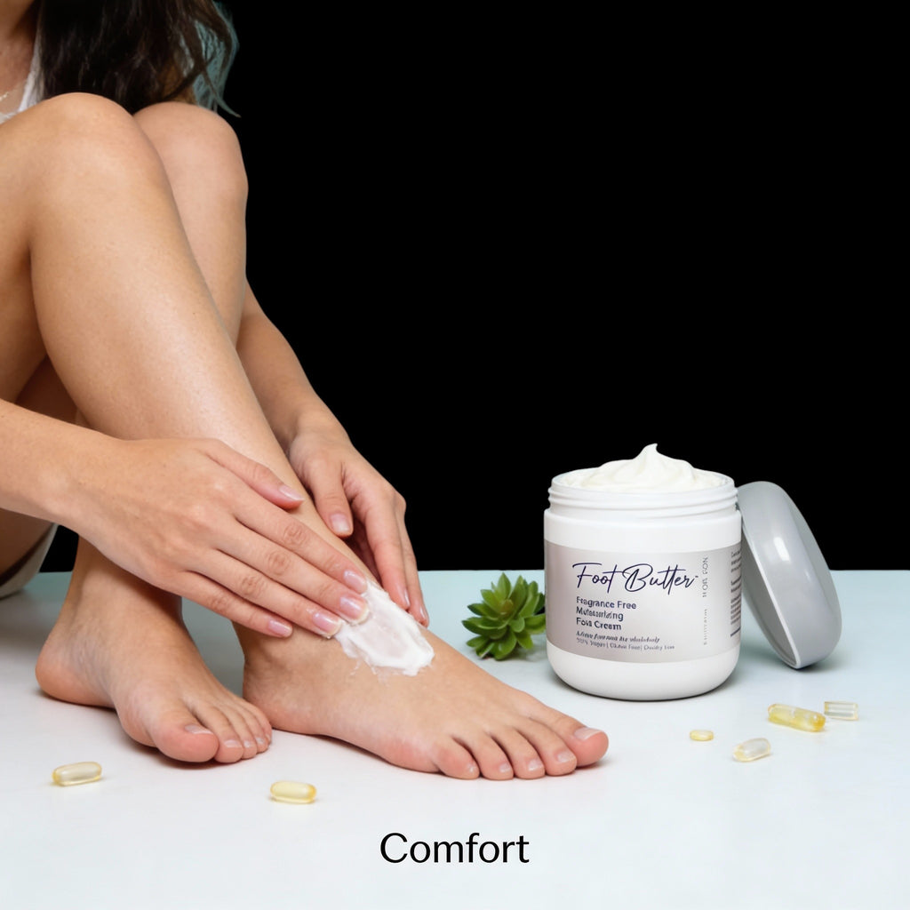 Fragrance-Free Foot Butter Massage Cream – Deep Moisture for Dry, Sensitive Feet by Foot Butter by Dr Ron