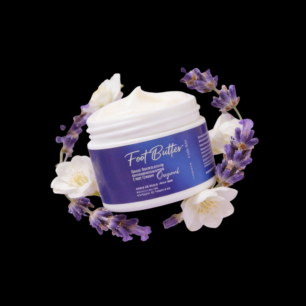 Lavender Jasmine Foot Butter Cream 1 oz – Travel Size Deep Moisture by Foot Butter by Dr Ron