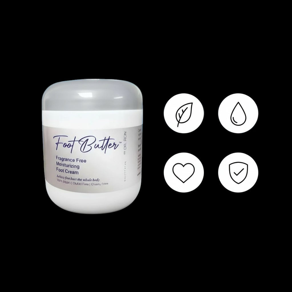 Fragrance-Free Foot Butter Massage Cream – Deep Moisture for Dry, Sensitive Feet by Foot Butter by Dr Ron