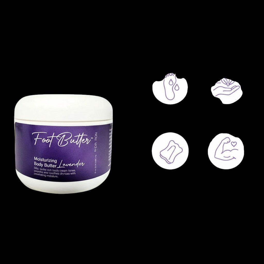 Lavender Moisturizing Body Butter – Deep Hydration for Dry Skin & Tired Feet by Foot Butter by Dr Ron
