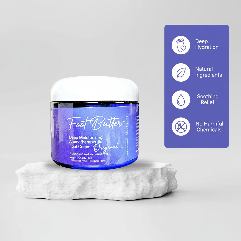 Lavender & Jasmine Foot Butter – Deep Moisturizing Foot Cream for Dry, Tired Feet