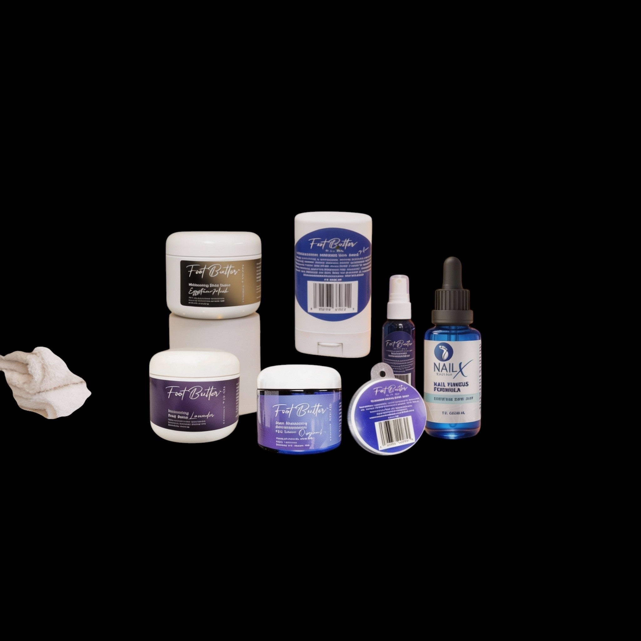 Ultimate Foot & Body Care Bundle – Foot Butter Creams, Body Butter, Heel Balm, Cooling Spray, Nail Repair & Bath Soap by Foot Butter by Dr Ron