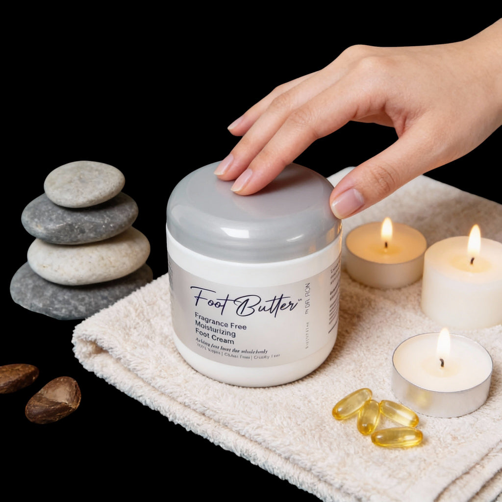 Fragrance-Free Foot Butter Massage Cream – Deep Moisture for Dry, Sensitive Feet by Foot Butter by Dr Ron