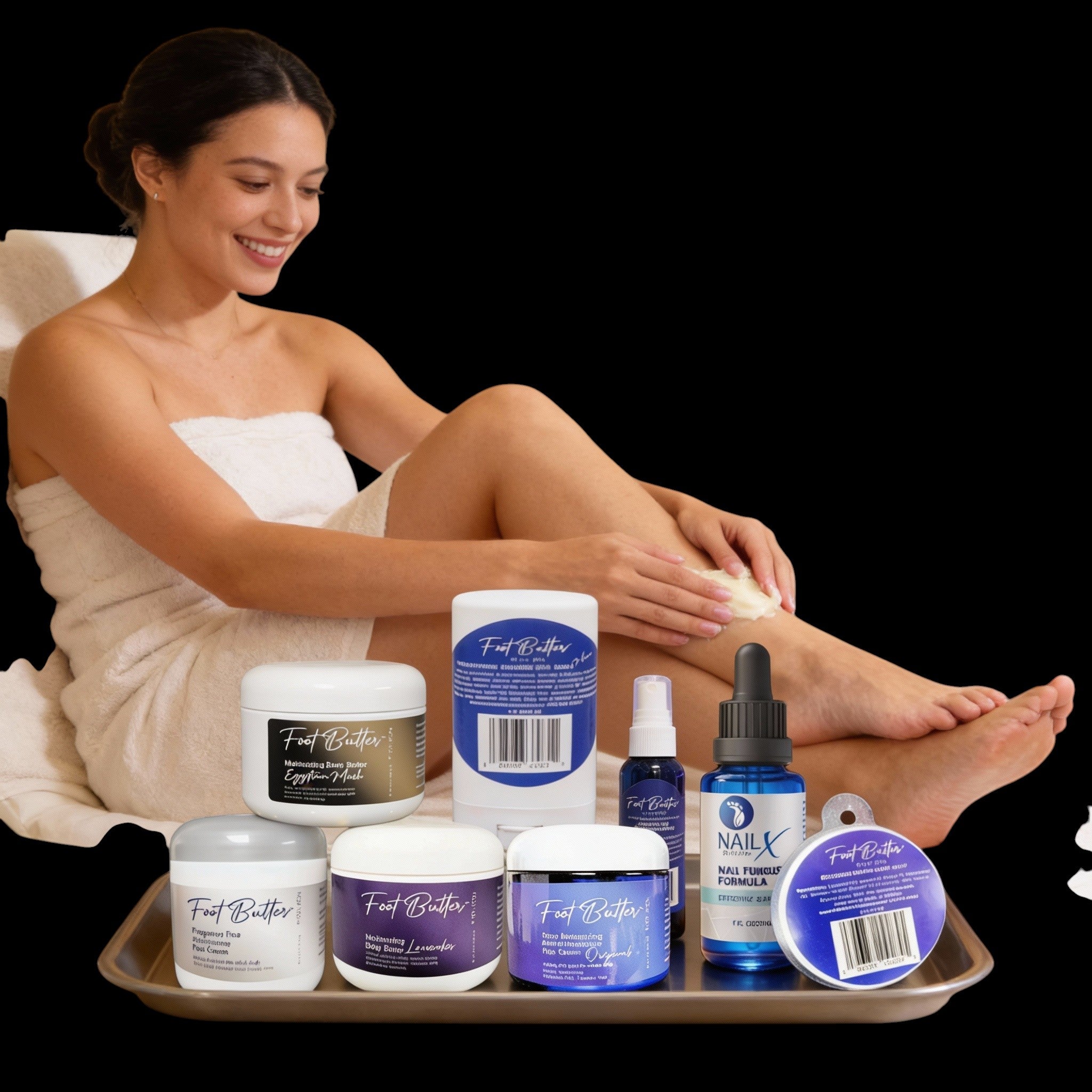 Ultimate Foot & Body Care Bundle – Foot Butter Creams, Body Butter, Heel Balm, Cooling Spray, Nail Repair & Bath Soap by Foot Butter by Dr Ron
