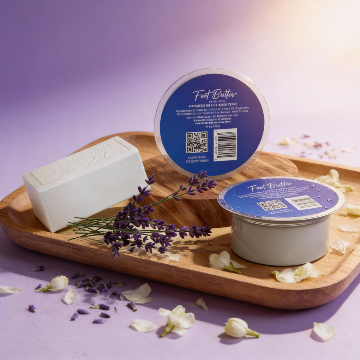 Lavender Glycerin Bath & Body Soap – Hydrating, Gentle, Moisturizing Cleanser