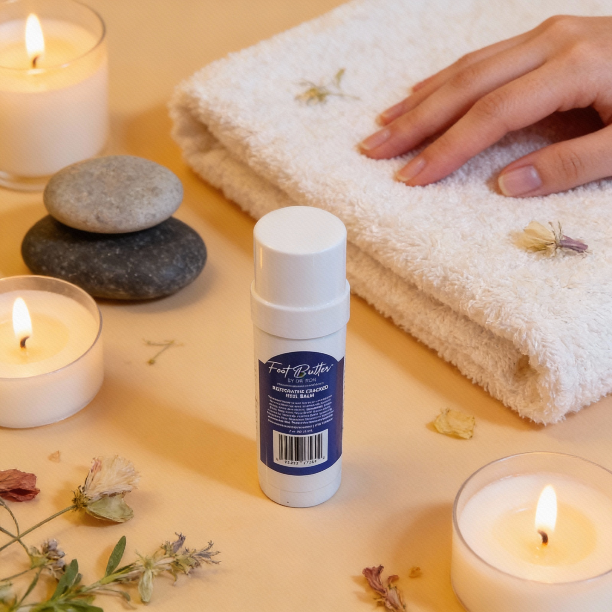 2 oz Cracked Heel Repair Balm – Restorative Moisturizer for Dry, Cracked Feet by Foot Butter by Dr Ron