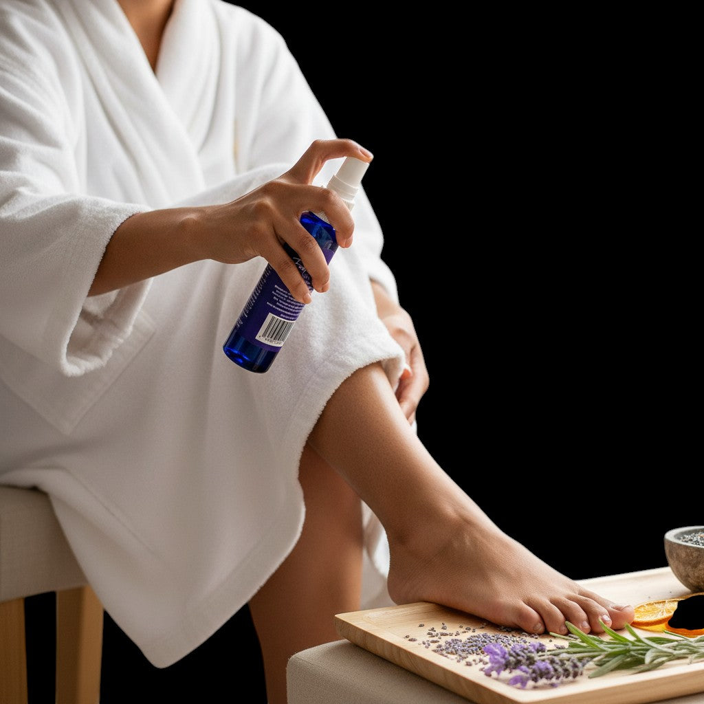 Lavender Cooling & Deodorizing Foot Spray – 2 oz Freshness & Odor Control by Foot Butter by Dr Ron