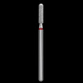 DIAMOND NAIL DRILL BIT, "ROUNDED CYLINDER", RED, HEAD DIAMETER 2.5 MM / WORKING PART 10 MM (FA30R025/10) - STALEKS™ by kvadrat store