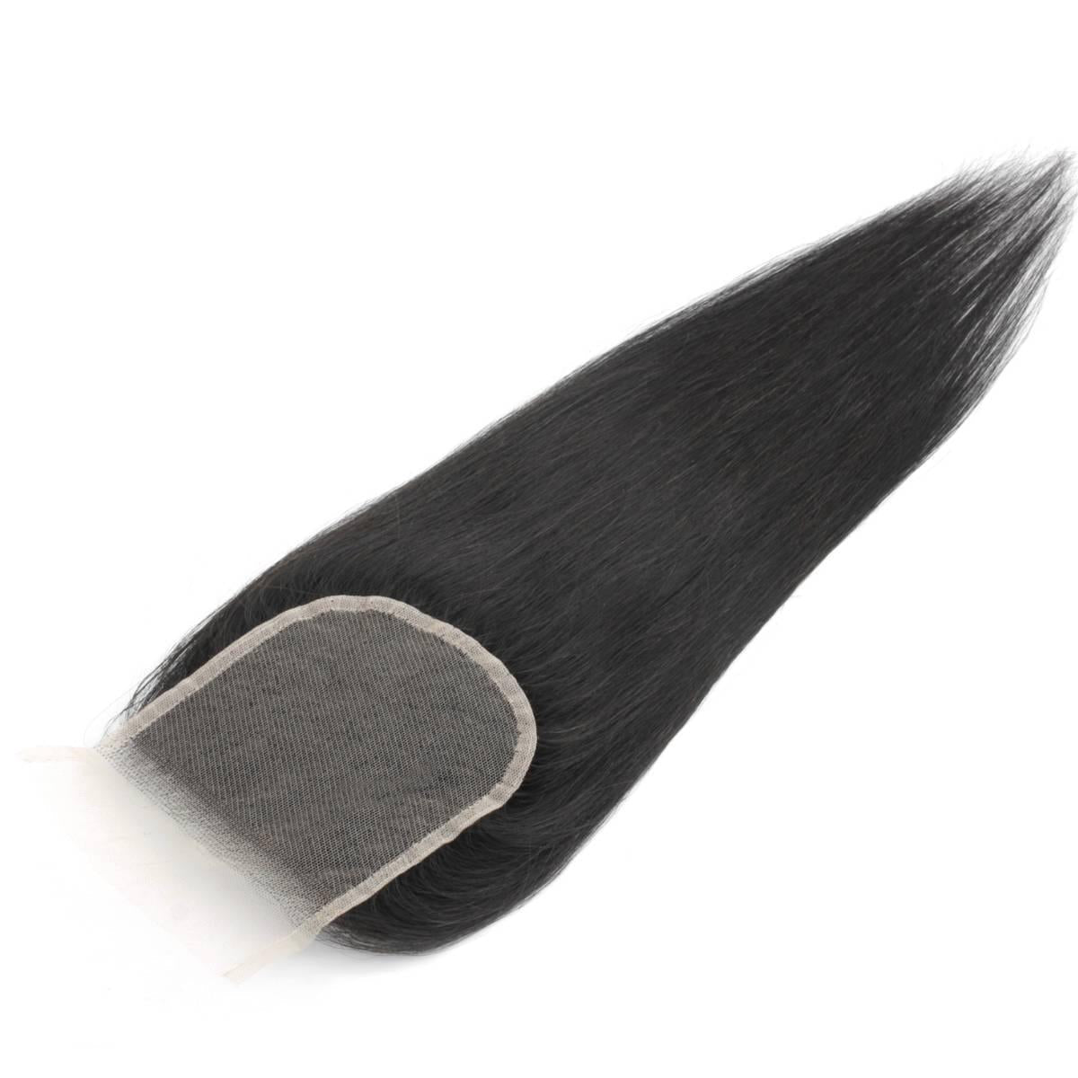 Brazilian Silky Straight 4x4 Transparent Lace Human Hair Closure by Private Label