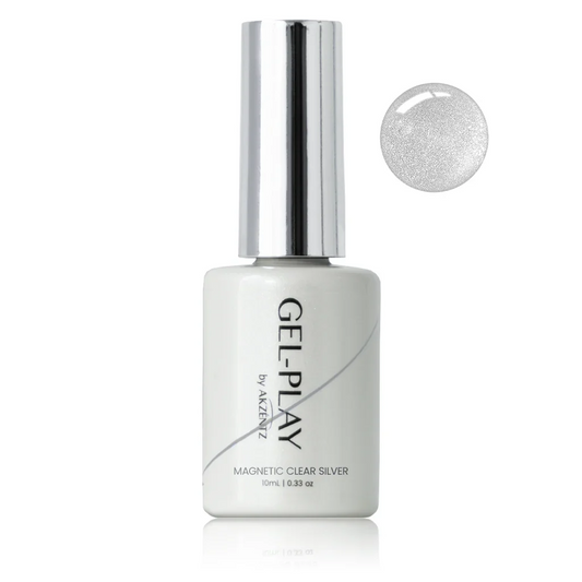 Akzentz - Gel Play Magnetic Clear Silver, 10ml