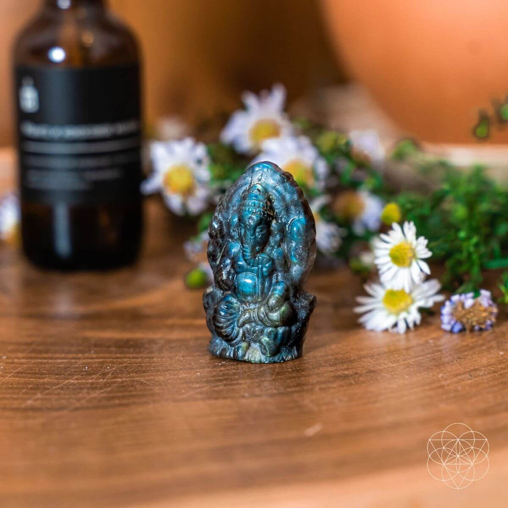 God of Luck: Crystal Ganesh Statue by Conscious Items