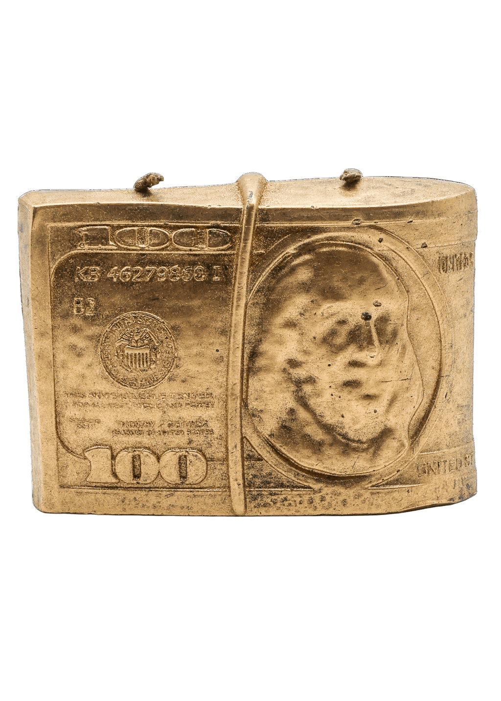 Gold $100 Dollar 2 Wick Candle