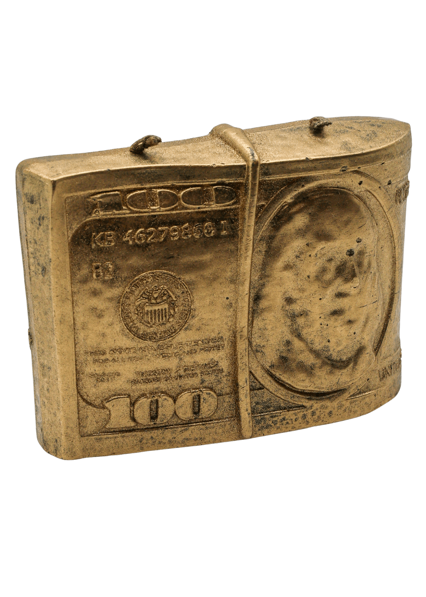 Gold $100 Dollar 2 Wick Candle