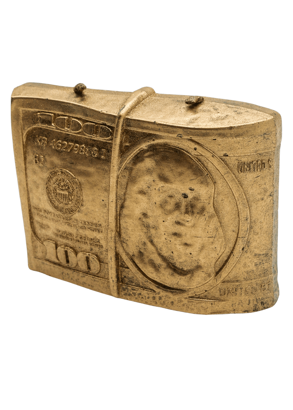 Gold $100 Dollar 2 Wick Candle