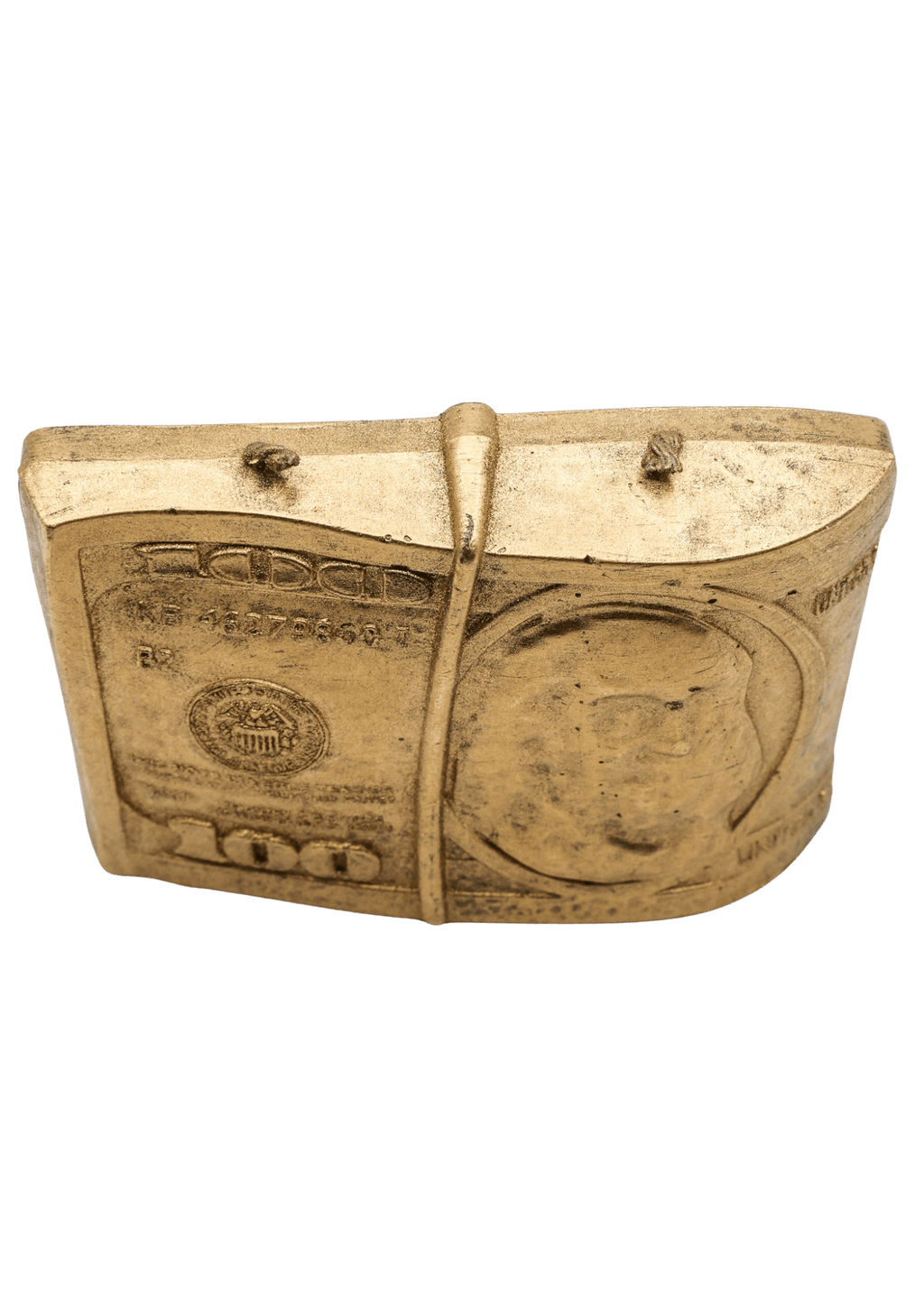 Gold $100 Dollar 2 Wick Candle