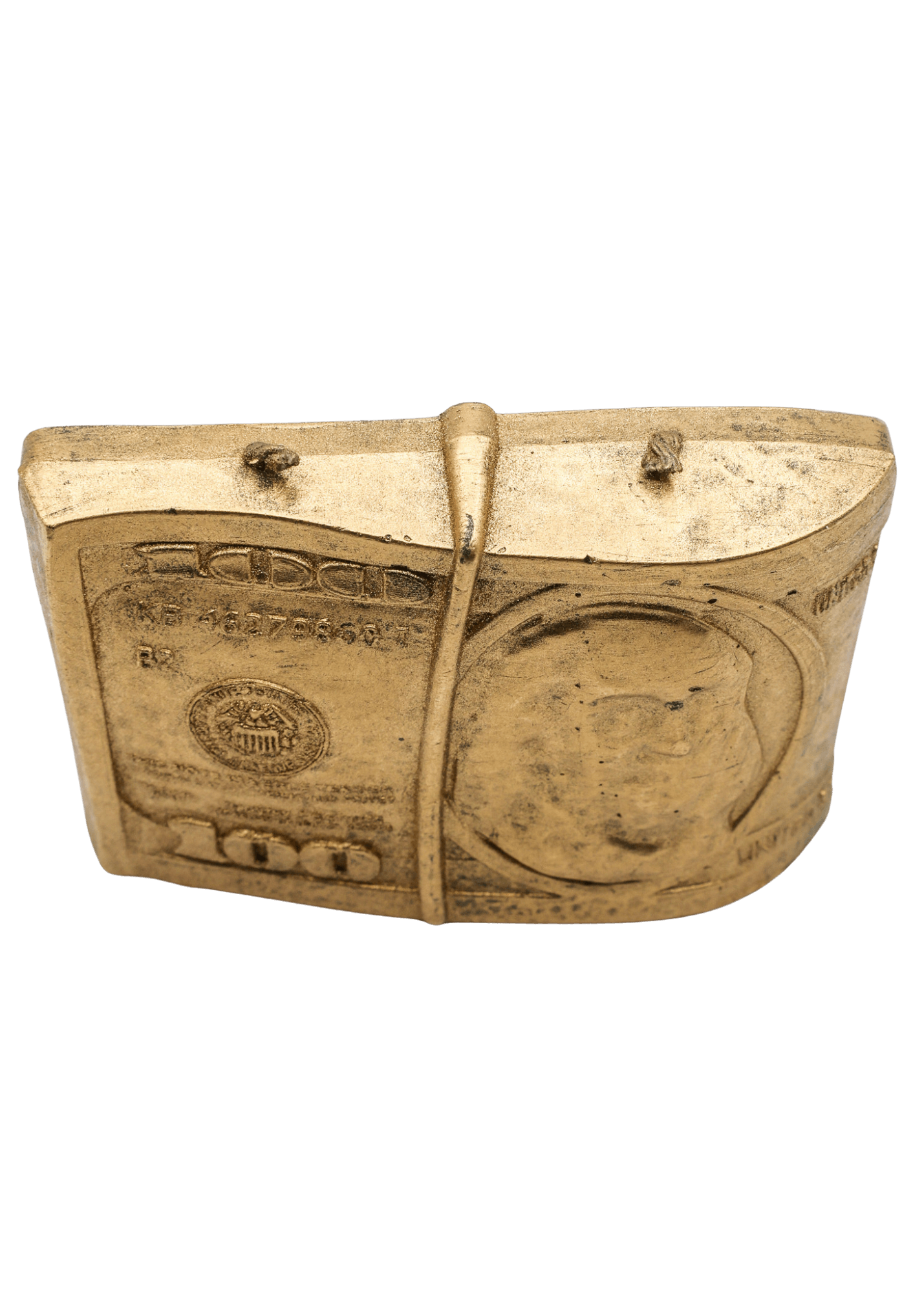 Gold $100 Dollar 2 Wick Candle