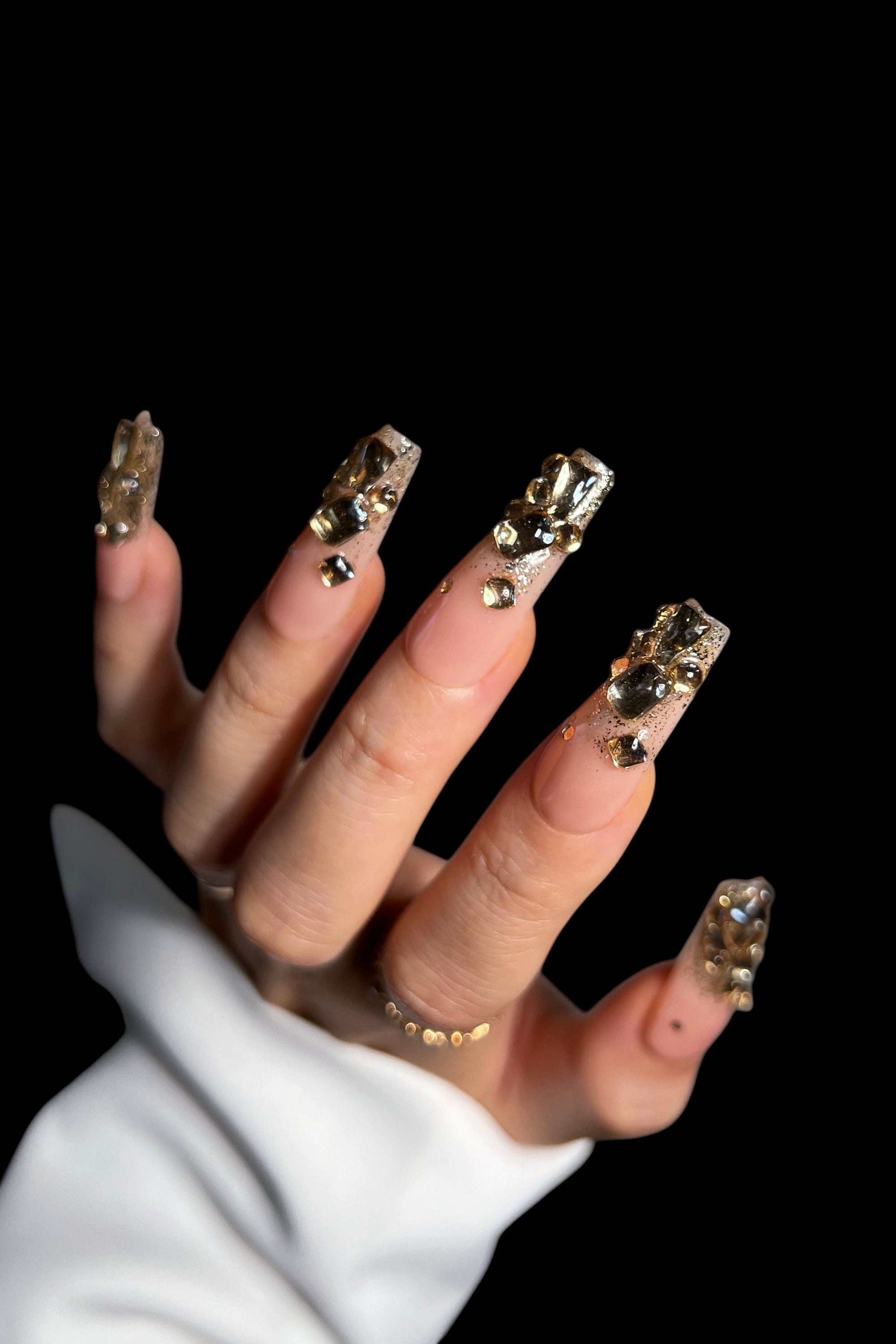 Cleopatra's Gold | Pro Handmade Gel Nails by Bonmuz