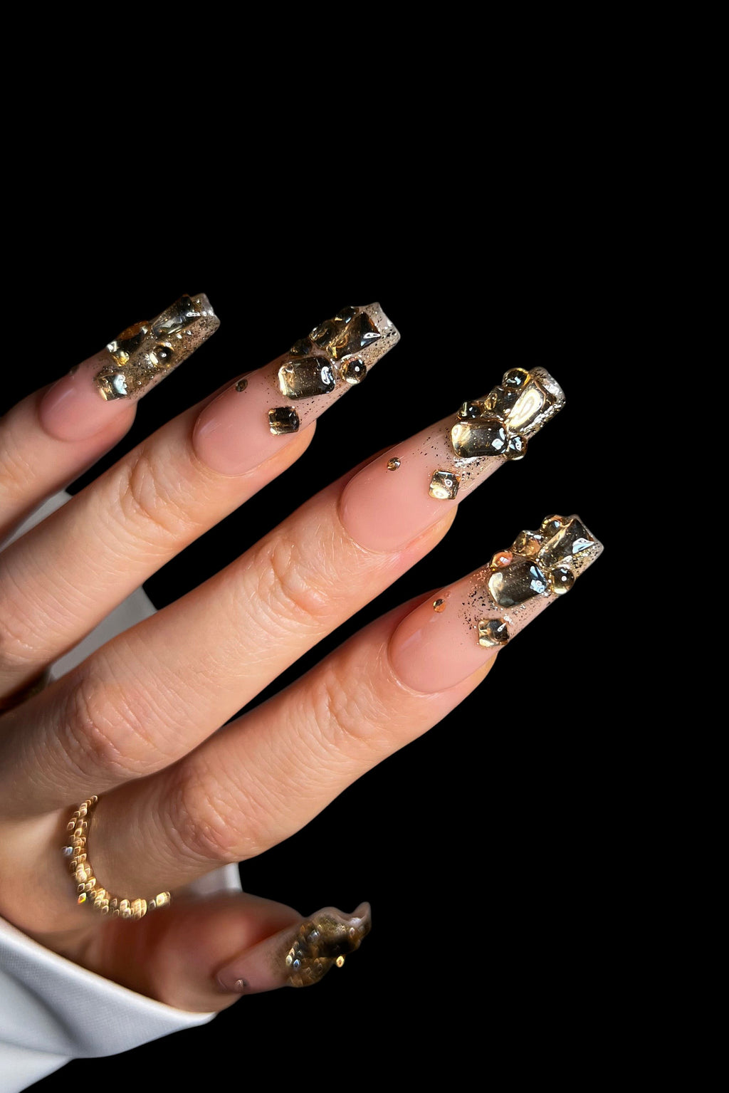 Cleopatra's Gold | Pro Handmade Gel Nails by Bonmuz