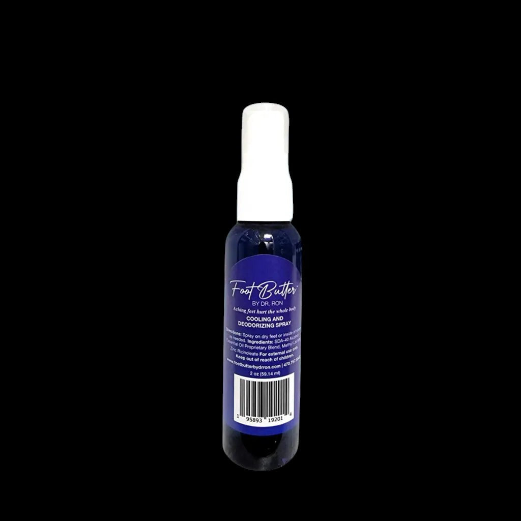 Lavender Cooling & Deodorizing Foot Spray – 2 oz Freshness & Odor Control by Foot Butter by Dr Ron