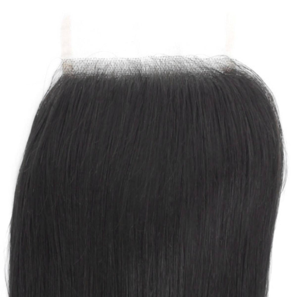 Brazilian Silky Straight 4x4 Transparent Lace Human Hair Closure by Private Label