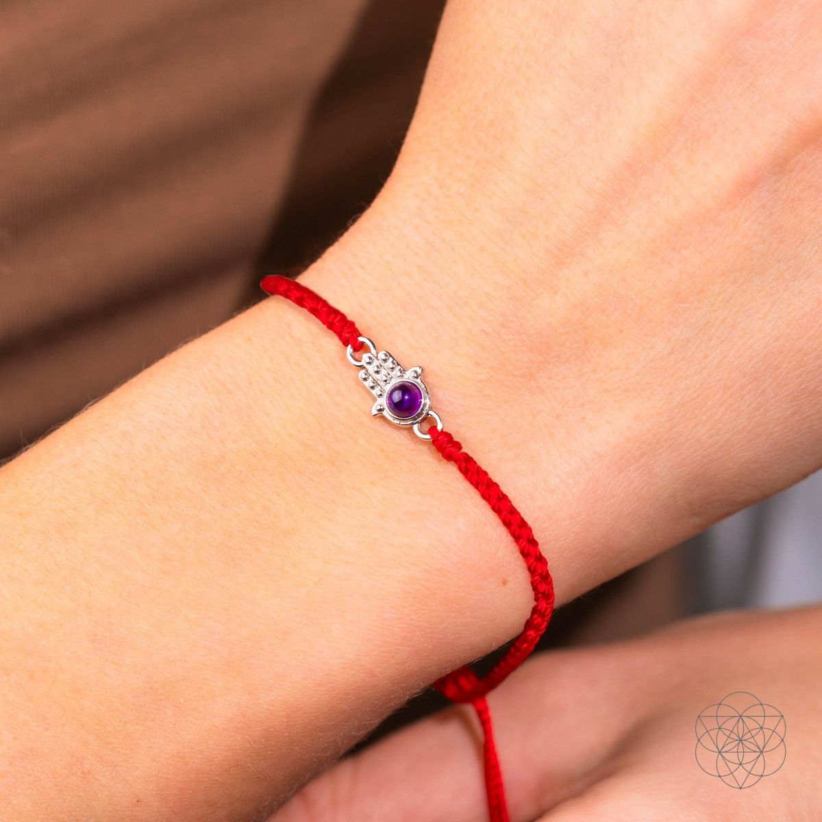 Hamsa Hand of Protection - Four-Strand Red String Bracelet by Conscious Items